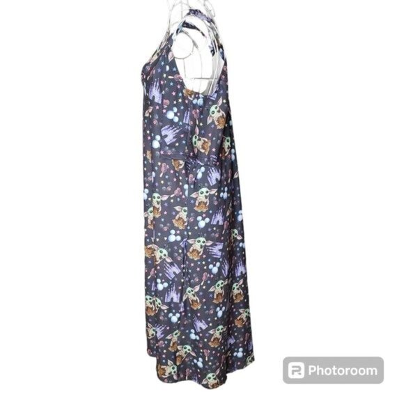 Child Grogi - Baby Yoda Print Cold Shoulder Dress Size 2X - Picture 2 of 7